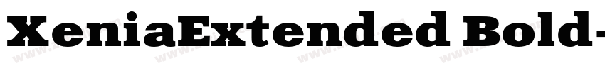 XeniaExtended Bold字体转换